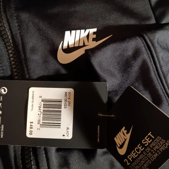 Kids Nike Tracksuit Set – Black Zip-Up Jacket & Joggers - Picture 10 of 11